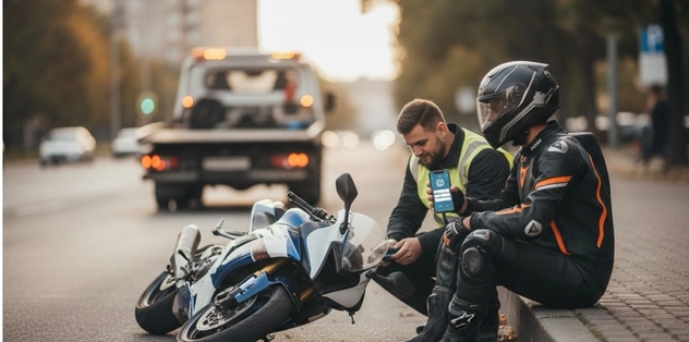 Comment une assurance moto Leocare aide un motard après une chute ?